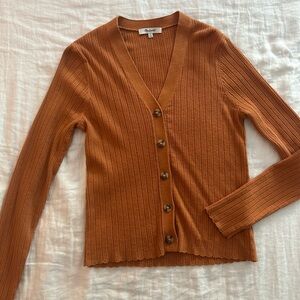 Madewell Women's Rust Cardigan Sweater